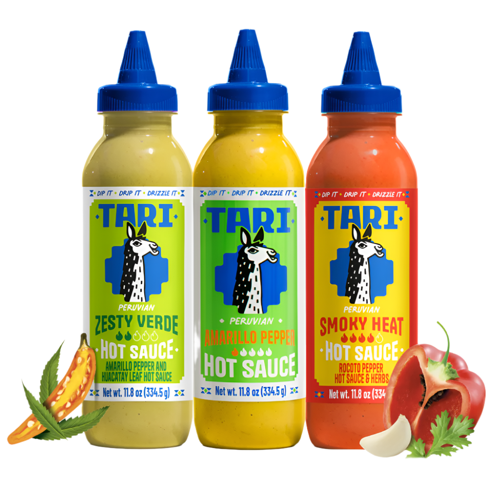 3pk Tari Variety Pack - Ají Amarillo & Verde & Smoky - 11.8 oz each