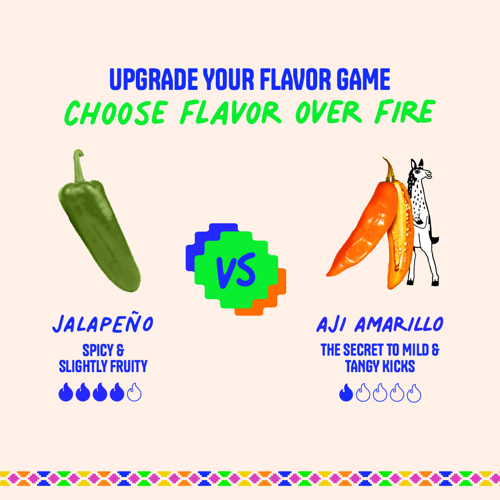 Gift Pack - Tote Bag, Llama & 3 Flavors: Rocoto, Ají Amarillo & Tropical - 11.8oz each