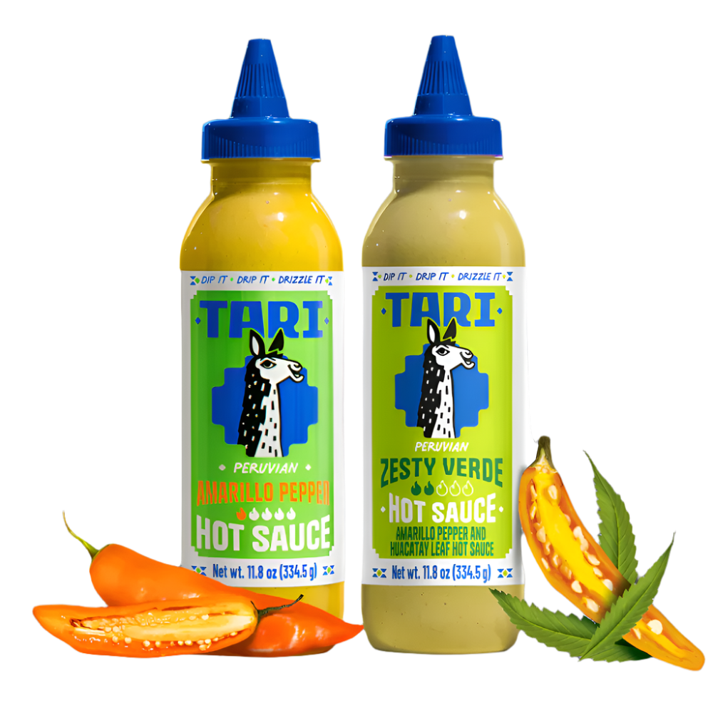 2pk Tari Hot Sauce Amarillo & Zesty Verde - 11.8 oz each