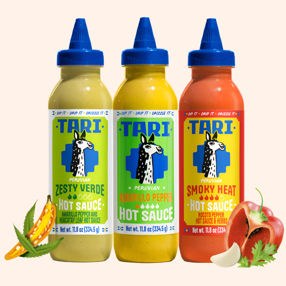 Tari Hot Sauce 3pk - Amarillo + Verde + Smoky - 11.8 oz each