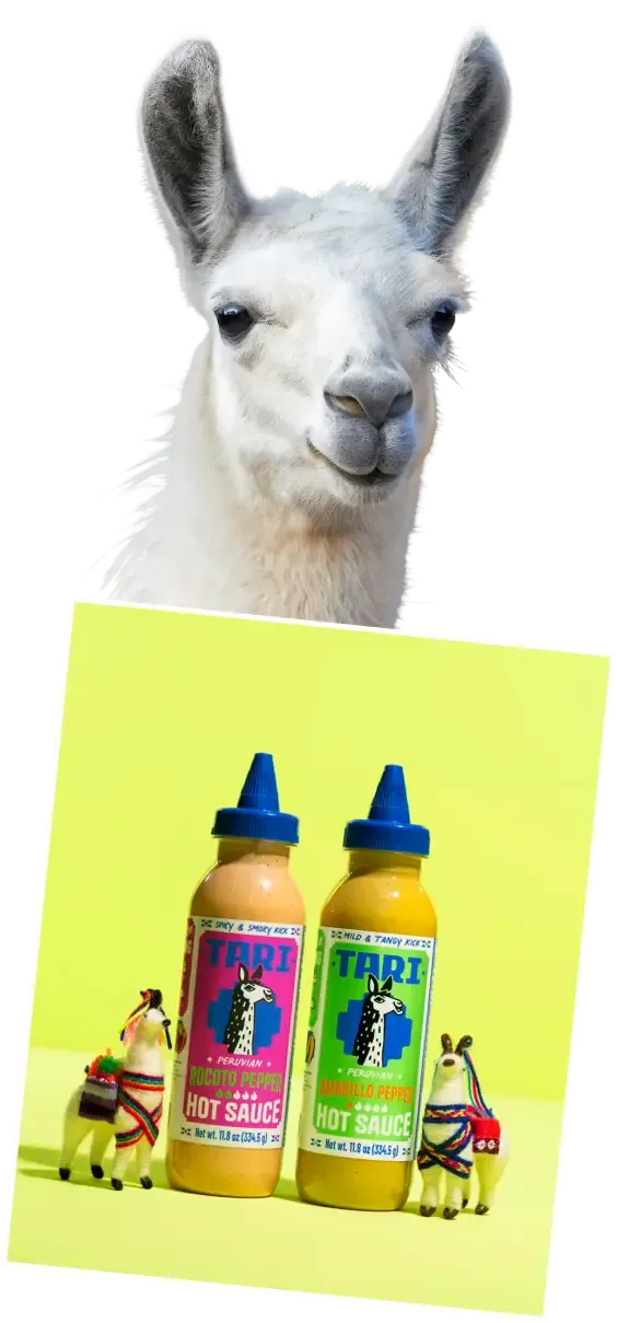 Tari Bottles with Llama