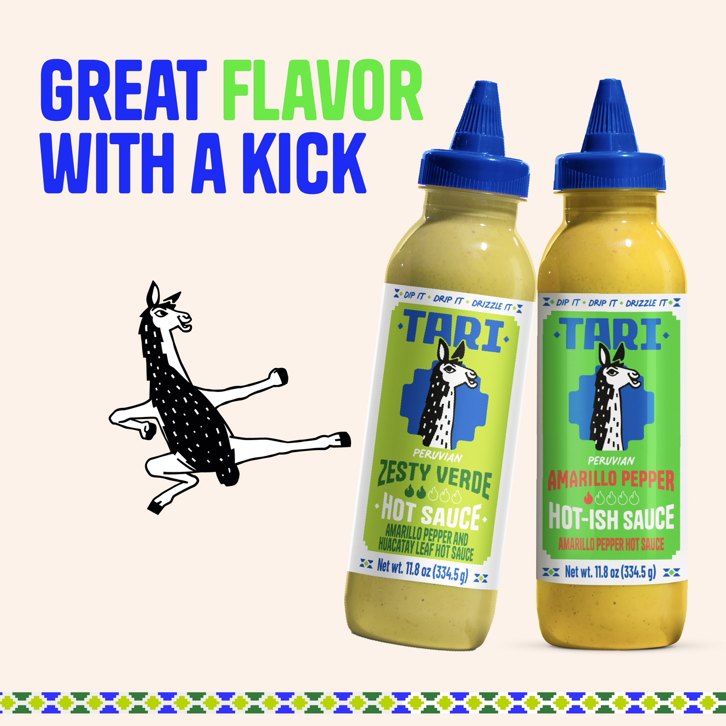 2pk Tari Variety Pack - Ají Amarillo & Zesty Verde - 11.8 oz each