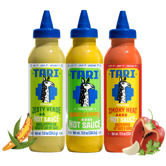 3pk Tari Variety Pack - Ají Amarillo & Verde & Smoky - 11.8 oz each