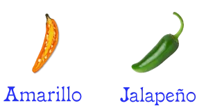 Aji Amarillo and Jalapeno Peppers